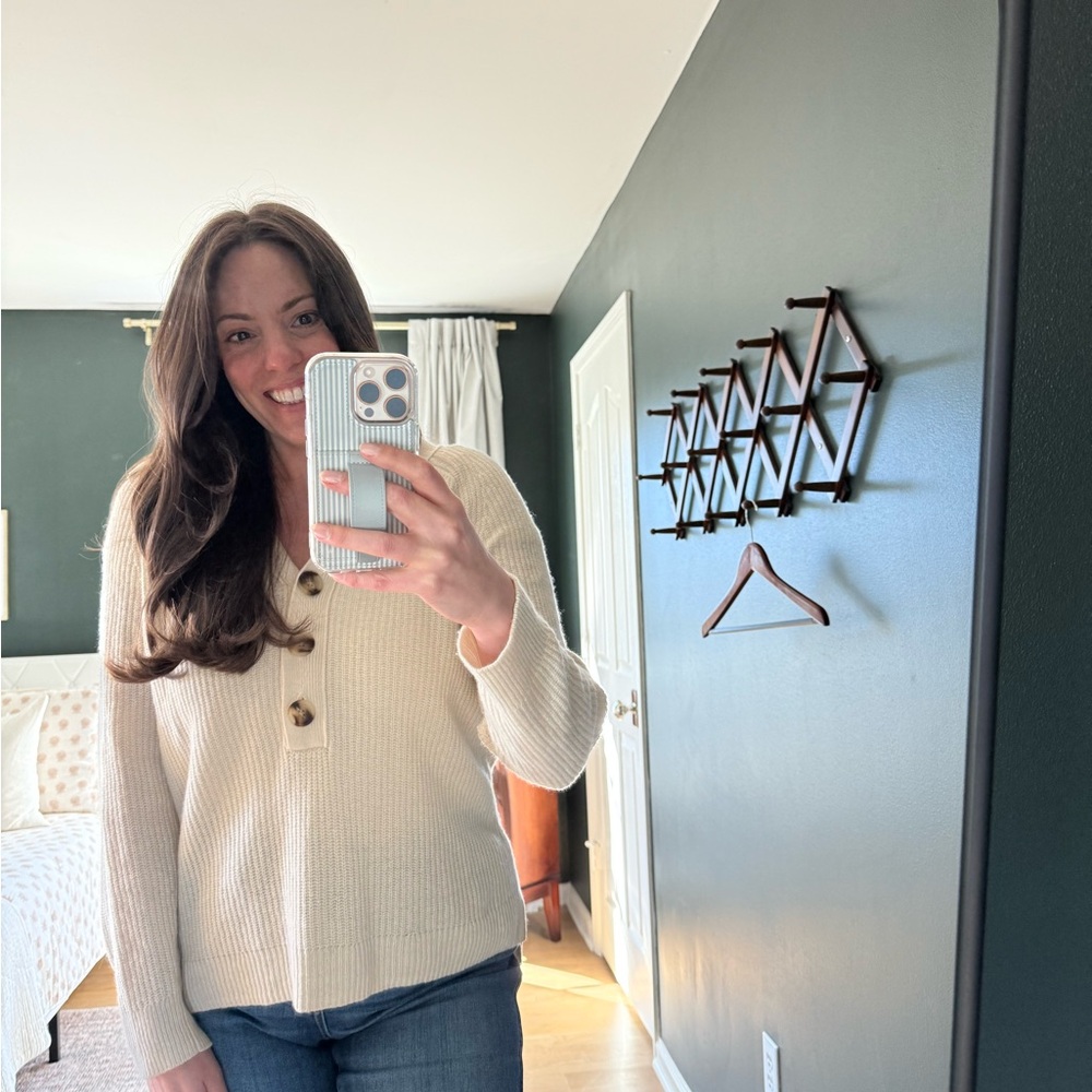 Madewell sweater with buttons